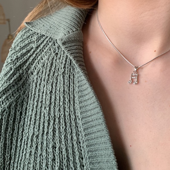 Sterling silver - Music 🎵 necklace - Picture 4 of 4